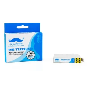 Moustache Compatible Epson 252 / T252XL220 Cyan High Yield Ink Cartridge