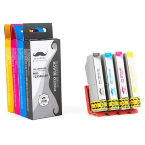 Moustache Compatible Epson 273 / T273XL PBK/C/M/Y High Yield Ink Cartridge Combo