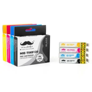 Moustache Compatible Epson 69 / T069 BK/C/M/Y Ink Cartridge Combo