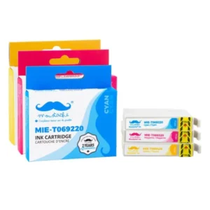 Moustache Compatible Epson 69 / T069 C/M/Y Ink Cartrige Combo
