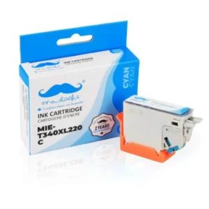 Moustache Compatible Epson T340XL220 Cyan High Yield Ink Cartridge
