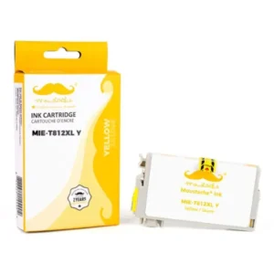 Moustache Compatible Epson T812XL / T812XL420-S Yellow High Yield Ink Cartridge