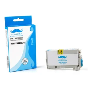 Moustache Compatible Epson T822XL / T822220-S Cyan High Yield Ink Cartridge