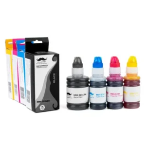 Moustache Compatible HP 32XL BK & HP 31 C/M/Y Ink Bottle Combo