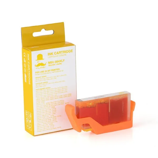 Moustache Compatible HP 564XL / CB325WC / CB325WN Yellow High Yield Ink Cartridge