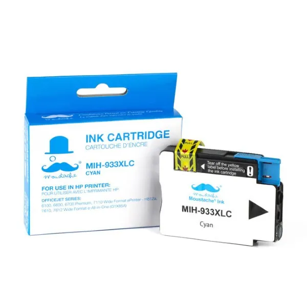 Moustache Compatible HP 933XL / CN054AN Cyan High Yield Ink Cartridge