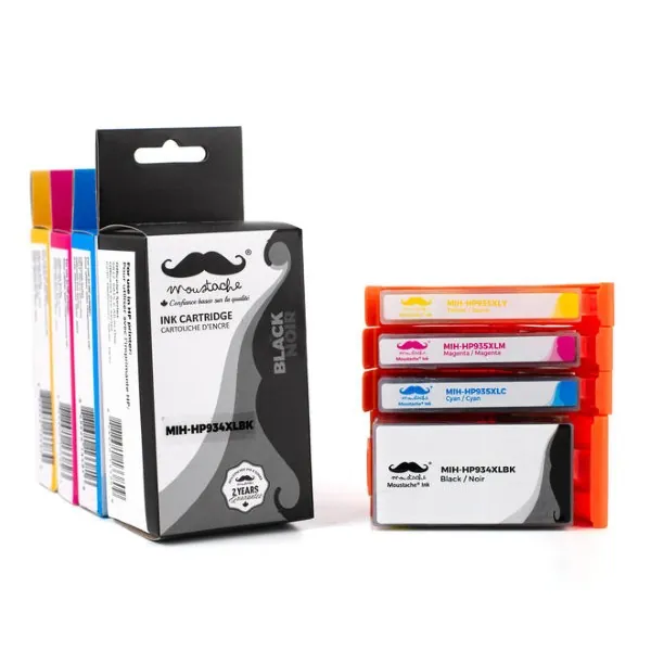 Moustache Compatible HP 934XL / 935XL BK/C/M/Y High Yield Ink Cartridge Combo