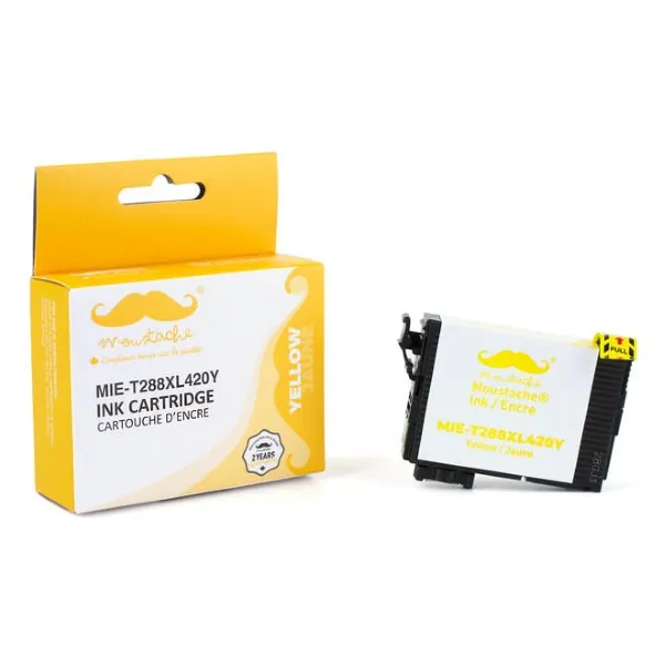 Moustache Remanufactured Epson 288 / T288XL420 Yellow High Yield Ink Cartridge