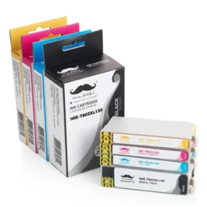 Moustache Remanufactured Epson 802 / T802XL BK/C/M/Y High Yield Ink Cartridge Combo