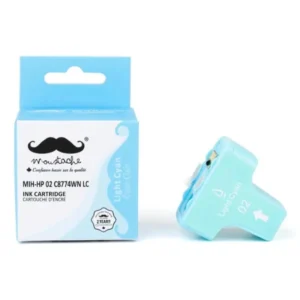 Moustache Remanufactured HP 02 / C8774WN Light Cyan Ink Cartridge