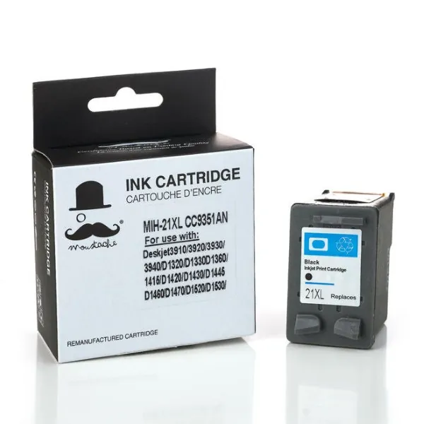 Moustache Remanufactured HP 21 / C9351AN Black Ink Cartridge