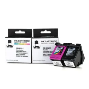 Moustache Remanufactured HP 64XL Black & Tri-Color High Yield Ink Cartridge Combo