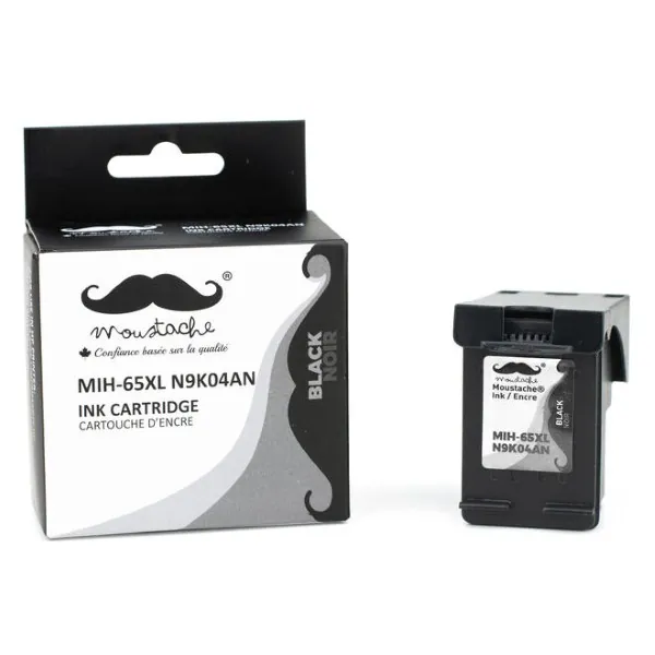 Moustache Remanufactured HP 65XL / N9K04AN Black High Yield Ink Cartridge