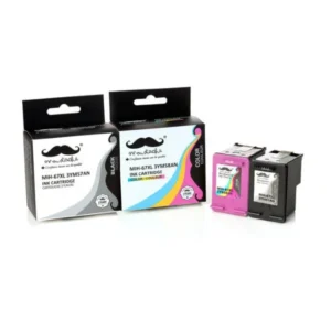 Moustache Remanufactured HP 67XL / 3YM57AN / 3YM58AN Black & Color High Yield Ink Cartridge Combo