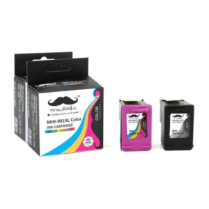 Moustache Remanufactured HP 901XL Black & Color Ink Cartridge Combo