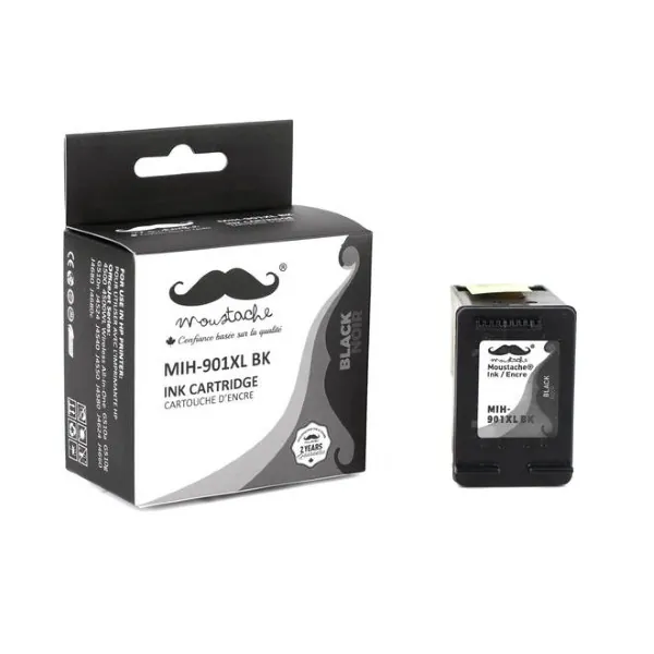 Moustache Remanufactured HP 901XL / CC654AN Black High Yield Ink Cartridge