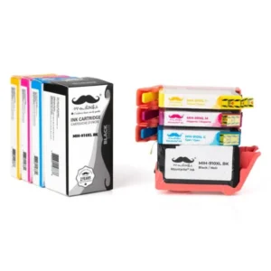 Moustache Remanufactured HP 910XL BK/C/M/Y Ink Cartridge Combo