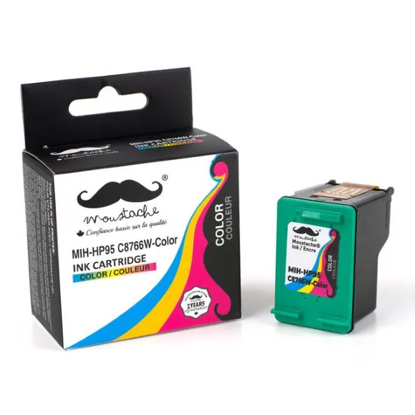 Moustache Remanufactured HP 95 / C8766WN Tri-Color Ink Cartridge