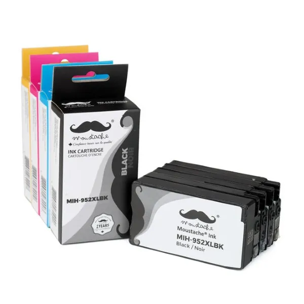 Moustache Remanufactured HP 952XL BK/C/M/Y High Yield Ink Cartridge Combo