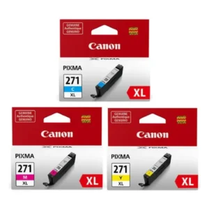 Original Canon CLI-271XL / 0337C005 C/M/Y High Yield Ink Combo