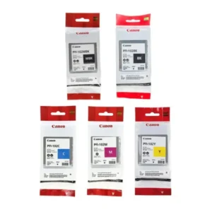 Original Canon PFI-102 MBK/BK/C/M/Y Ink Cartridge Combo