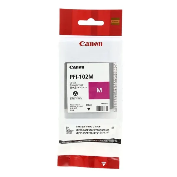 Original Canon PFI-102M / 0897B001 Magenta Ink