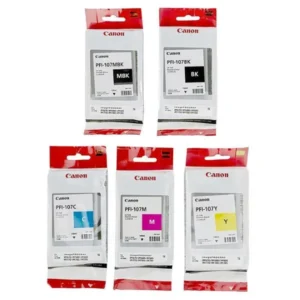 Original Canon PFI-107 MBK/BK/C/M/Y Ink Combo