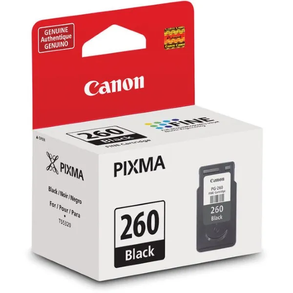 Original Canon PG-260 / 3707C001 Black Ink