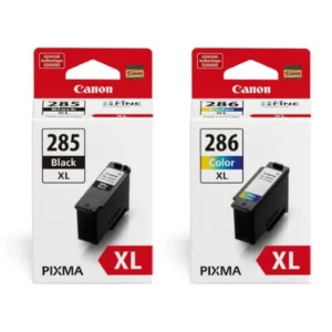 Original Canon PG-285XL / CL-286XL / 6196C001 / 6216C001 Black & Color High Yield Ink Cartridge Combo