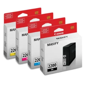 Original Canon PGI-2200 BK/C/M/Y Ink Cartridge Combo