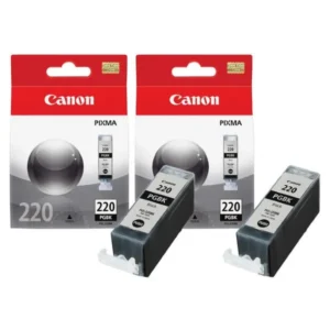 Original Canon PGI-220PGBK / 2945B017 Pigment Black Ink 2 Packs