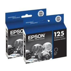 Original Epson 125 / T125120 Black Ink 2 Packs