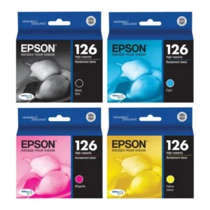 Original Epson 126 / T126 BK/C/M/Y High Yield Ink Combo