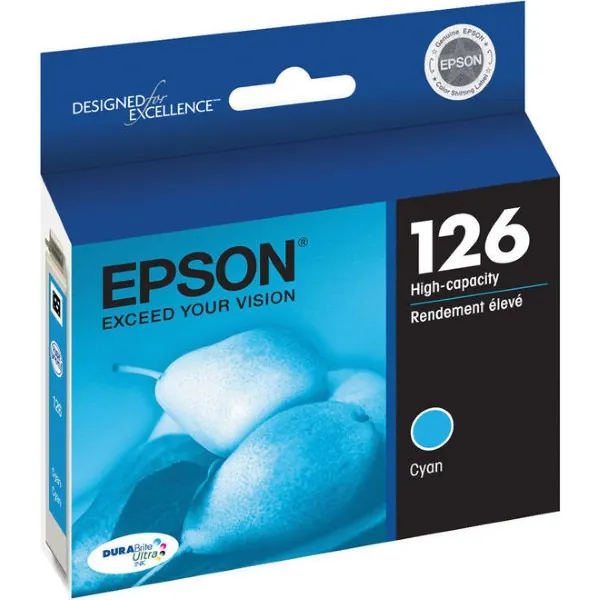 Original Epson 126 / T126220 Cyan High Yield Ink