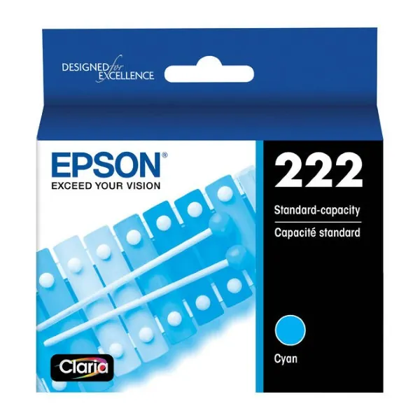 Original Epson 222 / T222220-S Cyan Ink