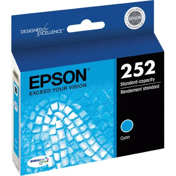 Original Epson 252 / T252220 Cyan Ink