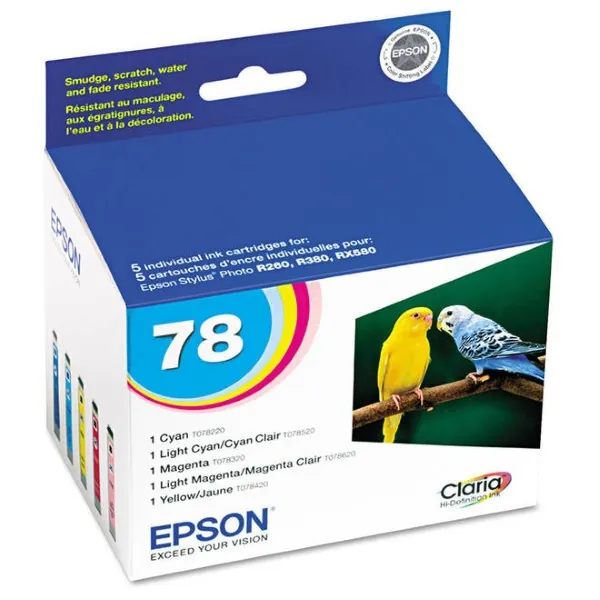 Original Epson 78 / T078920 C/M/Y/LC/LM Ink Combo