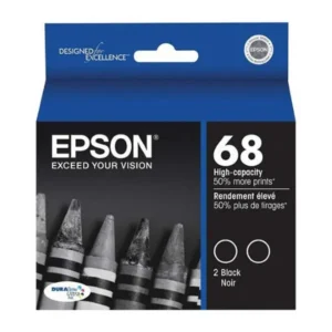 Original Epson T068120-D2 Black Ink 2 Packs