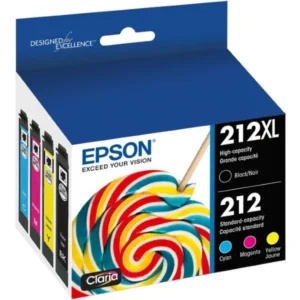 Original Epson T212XL / T212 / T212XL-BCS BK/C/M/Y Ink Combo