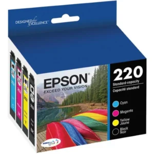 Original Epson T220 / T220120-BCS BK/C/M/Y Ink Combo