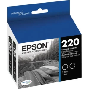 Original Epson T220120-D2 Black Ink 2 Packs