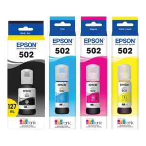 Original Epson T502 / T502120 / T502220 / T502320 / T502420 BK/C/M/Y EcoTank Ink Bottle Combo
