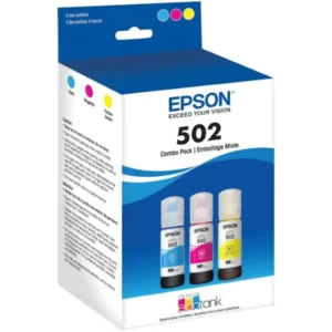 Original Epson T502 / T502520-S C/M/Y EcoTank Ink Bottle Combo