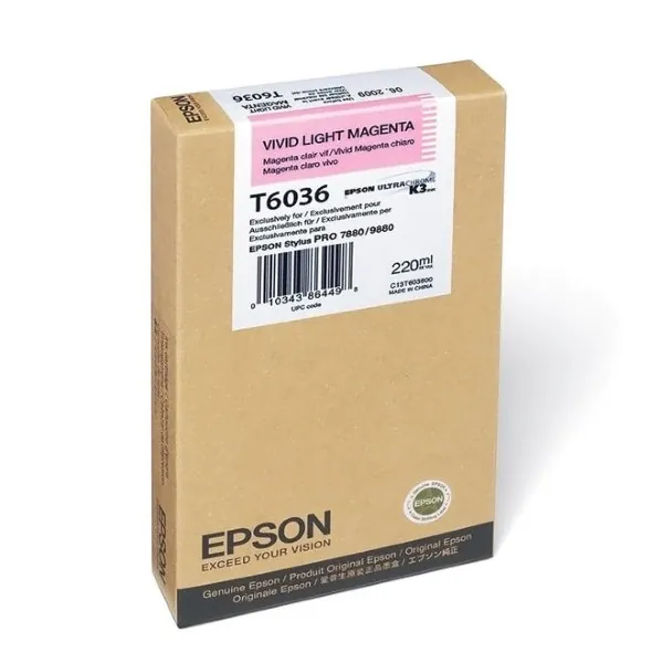 Original Epson T603600 Vivid Light Magenta Ink