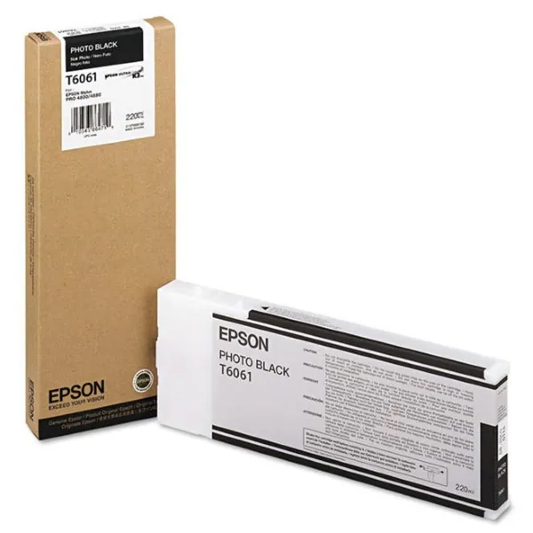 Original Epson T606100 Photo Black Ink
