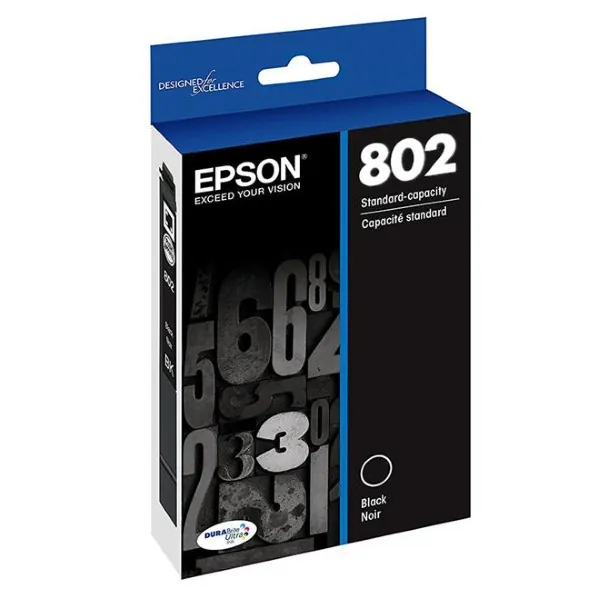 Original Epson T802 / T802120-S Ultra Black DURABrite Ink