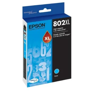 Original Epson T802XL / T802XL220 Cyan Ink