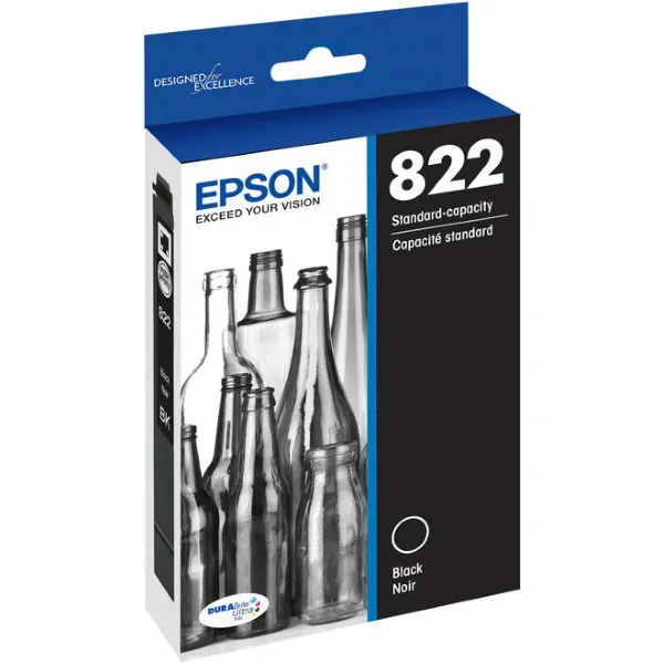 Original Epson T822 / T822120-S Black Ink