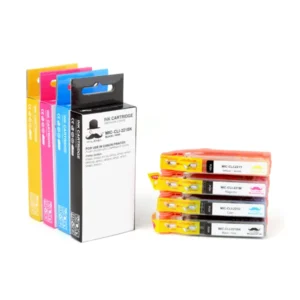 Moustache Compatible Canon CLI-221 / CLI-221BK / CLI-221C / CLI-221M / CLI-221Y BK/C/M/Y Ink Cartriege Combo