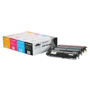 Moustache Compatible Brother TN210 BK/C/M/Y Toner Cartridge Combo